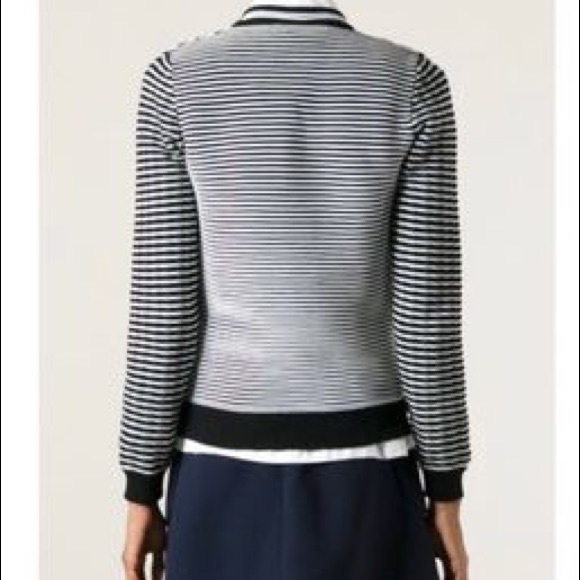 Kenzo Black and White Striped Knit Sweater - Picture 4 of 8